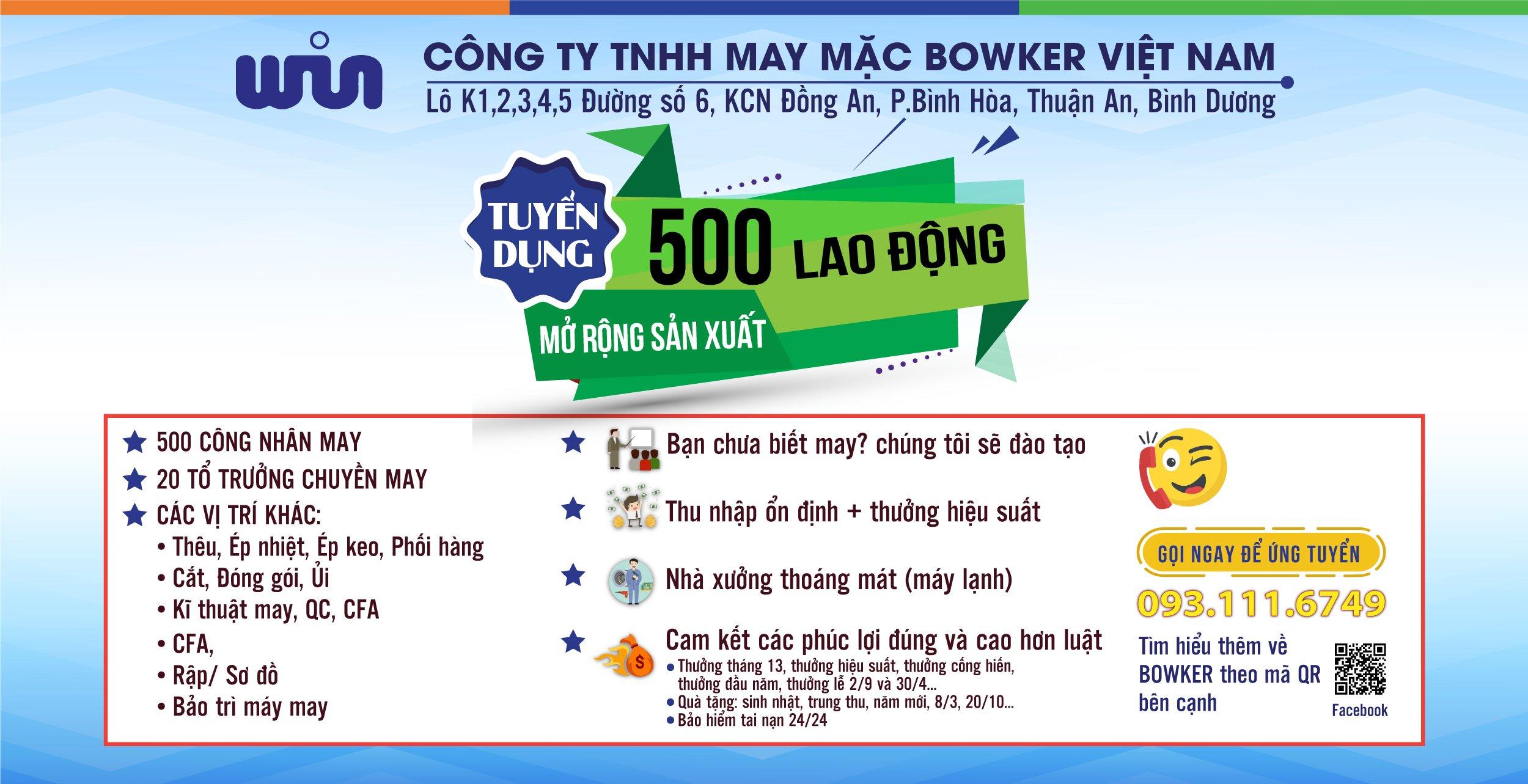 công ty TNHH MAY MẶC BOWKER VIỆT NAM