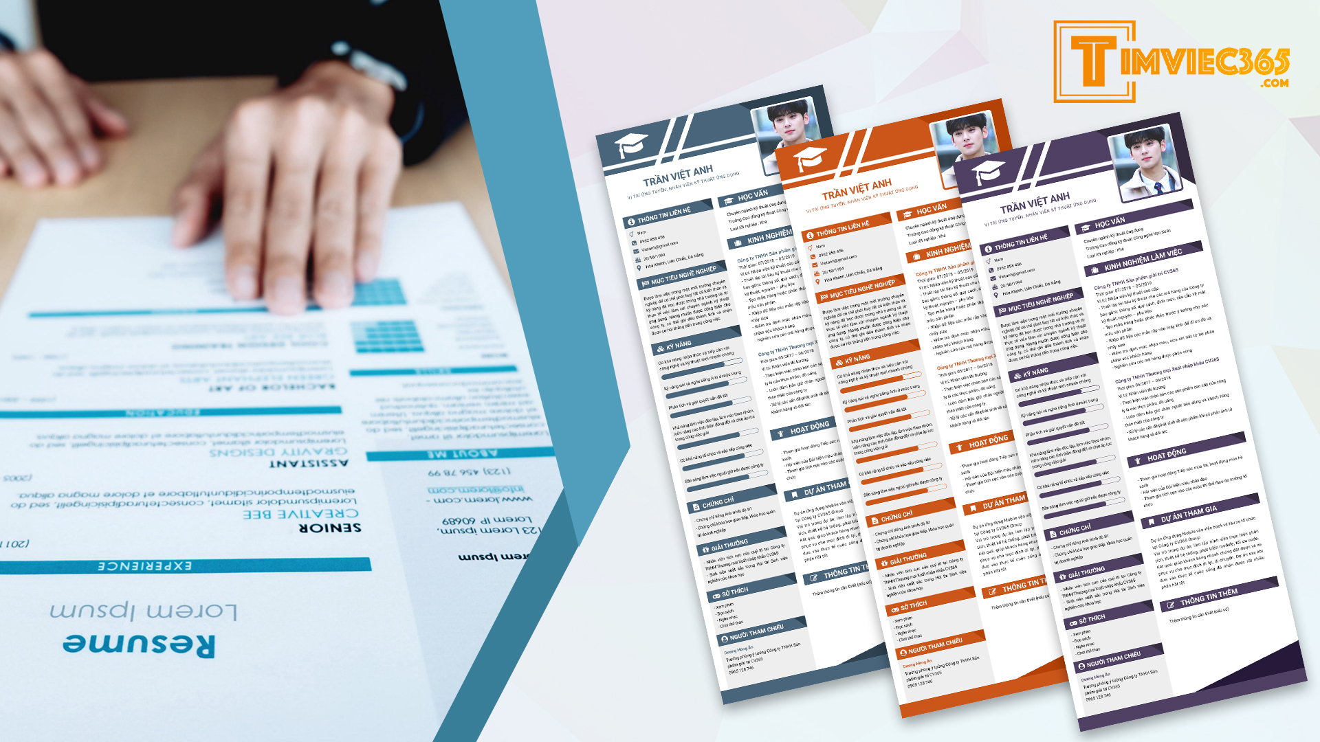 Hướng dẫn địa chỉ tải các mẫu CV các ngành nghề