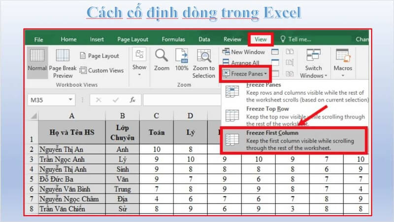 các bước thực hiện