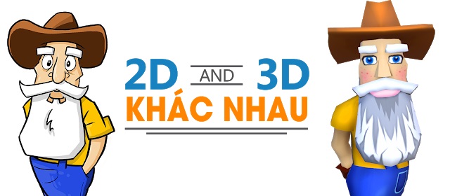 Phân biệt giữa 2D và 3D