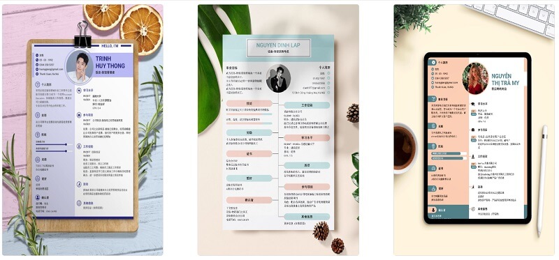 CV xin việc bằng tiếng Trung