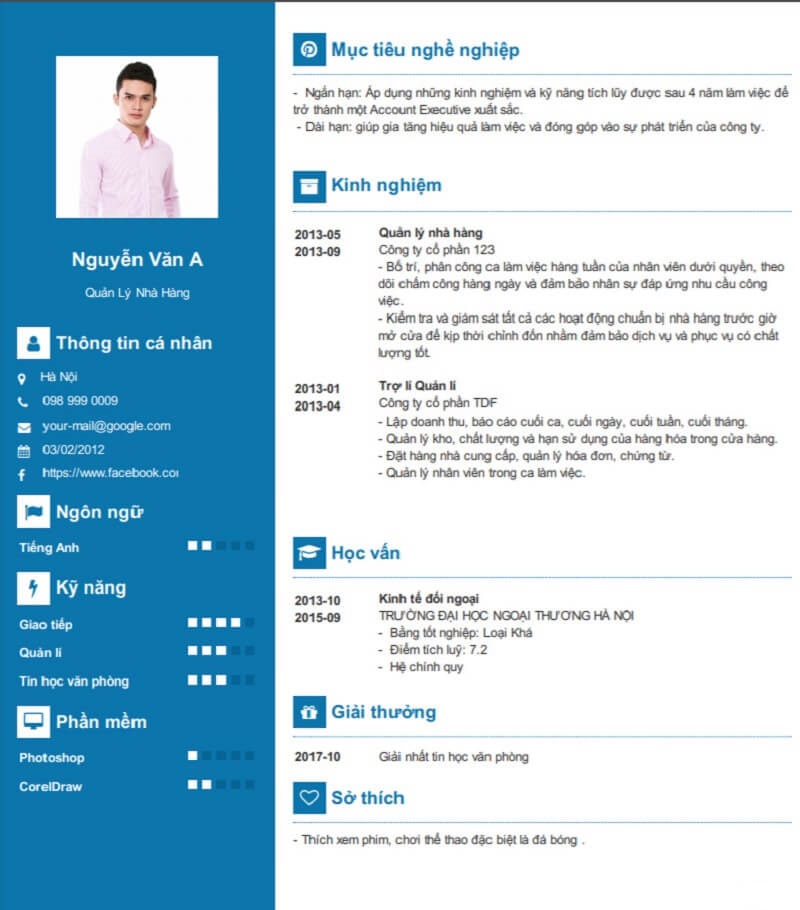 Các bước để viết CV xin thực tập khách sạn chuẩn nhất