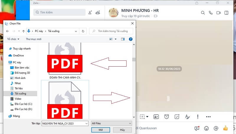 Lưu ý khi gửi CV xin việc qua Zalo
