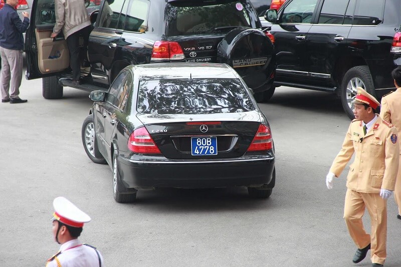 Những cơ quan được đi xe biễn xanh