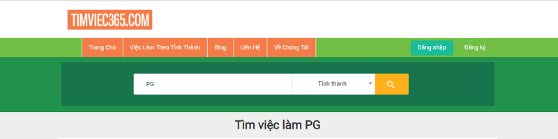 Tìm việc làm PG ở đâu?