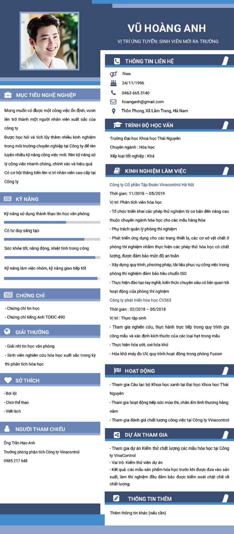 Cách viết với kinh nghiệm làm việc - Working Experiences