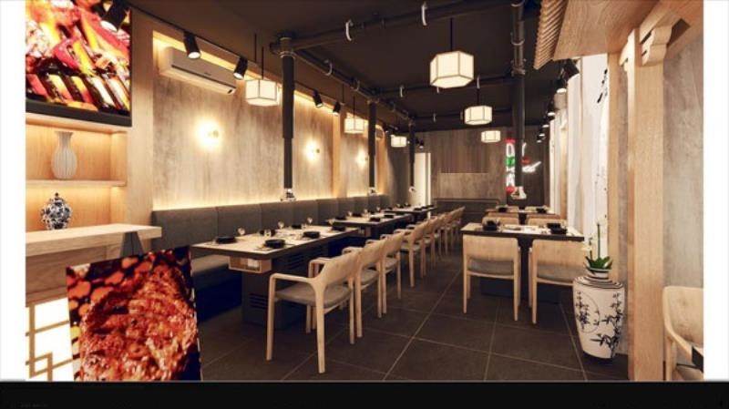 Bài trí không gian nhà hàng lẩu nướng thật bắt mắt