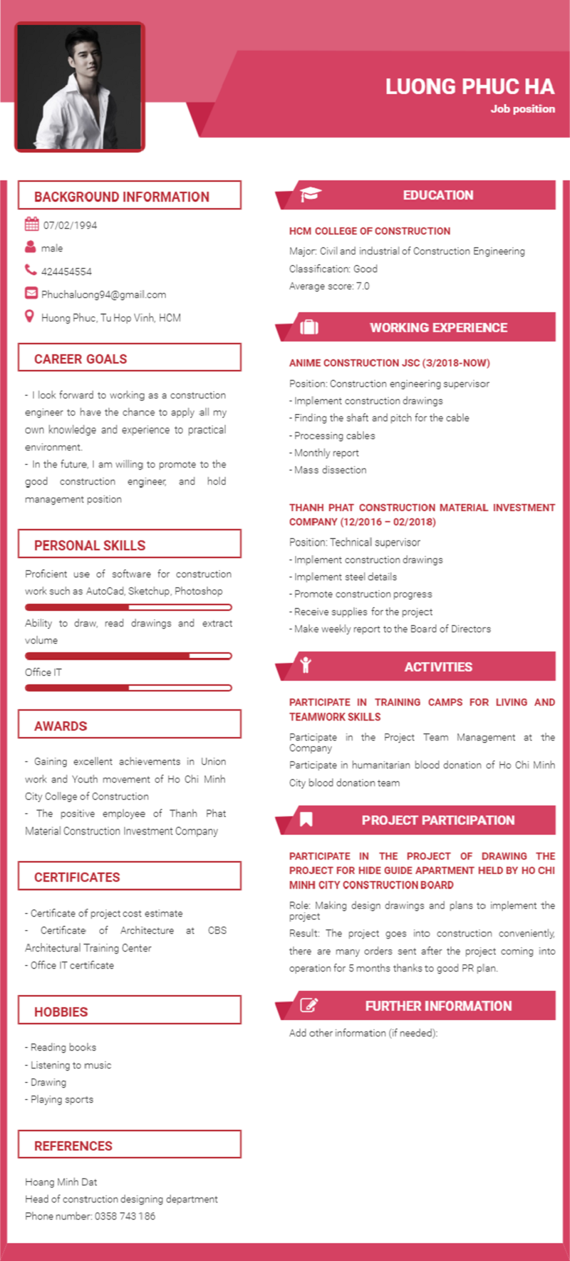 Bạn biết gì về những mẫu CV tiếng Anh file word?