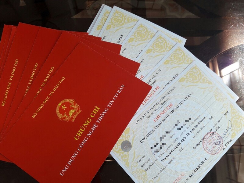 Các loại bằng cấp, chứng chỉ cần được photo công chứng