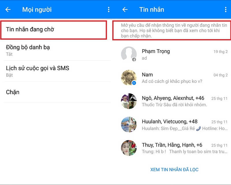 Đừng bỏ lỡ inbox trên ứng dụng Facebook của bạn