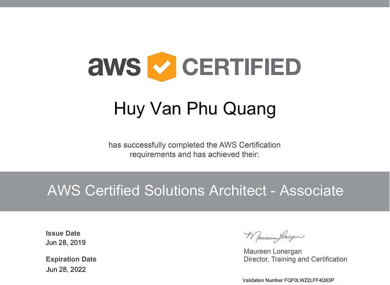 Ví dụ về các chứng chỉ chuyên ngành trong IT