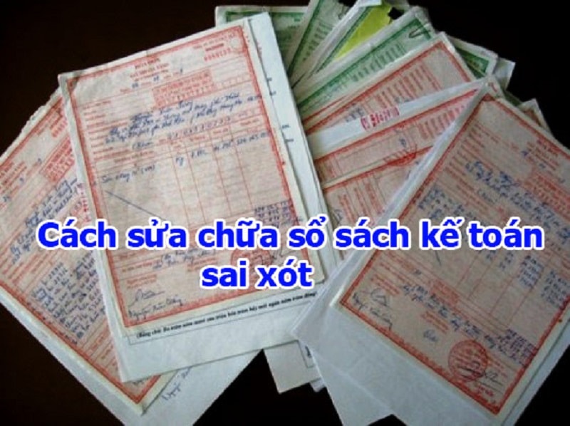 cách sửa tài khoản đối ứng khi phát hiện sai sót