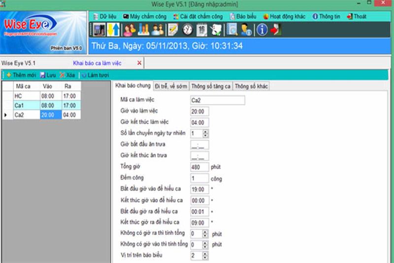 Cách sửa tên nhân viên trên máy chấm công Wise Eye on 39