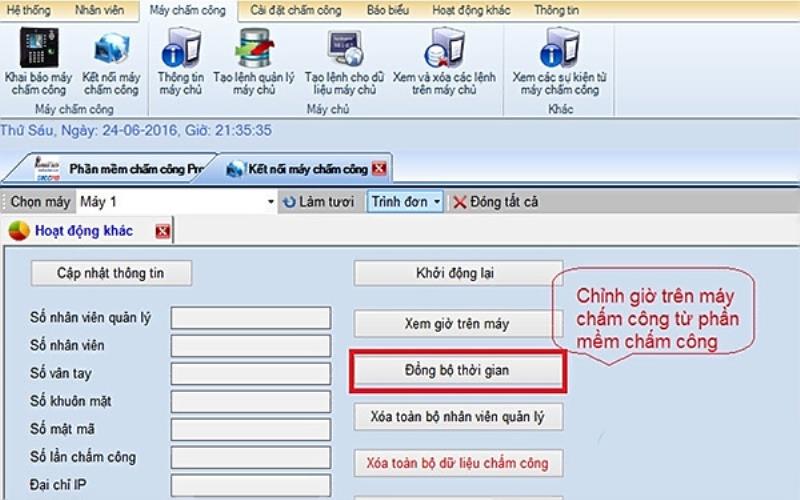 Cách xóa tên nhân viên trên máy chấm công Wise Eye on 39