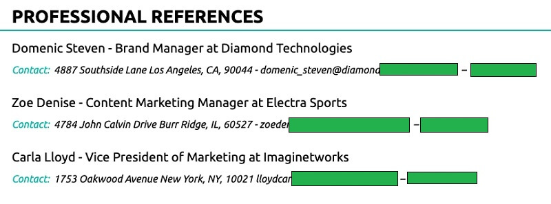 Cách viết reference trong CV chuẩn chỉnh