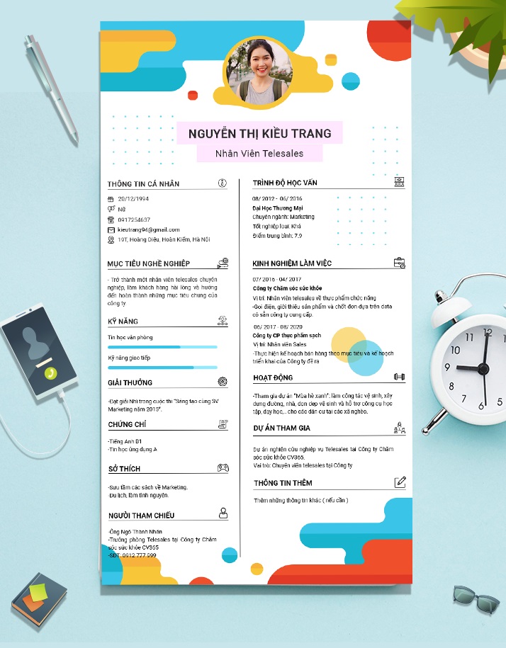 Một số mẫu CV tham khảo