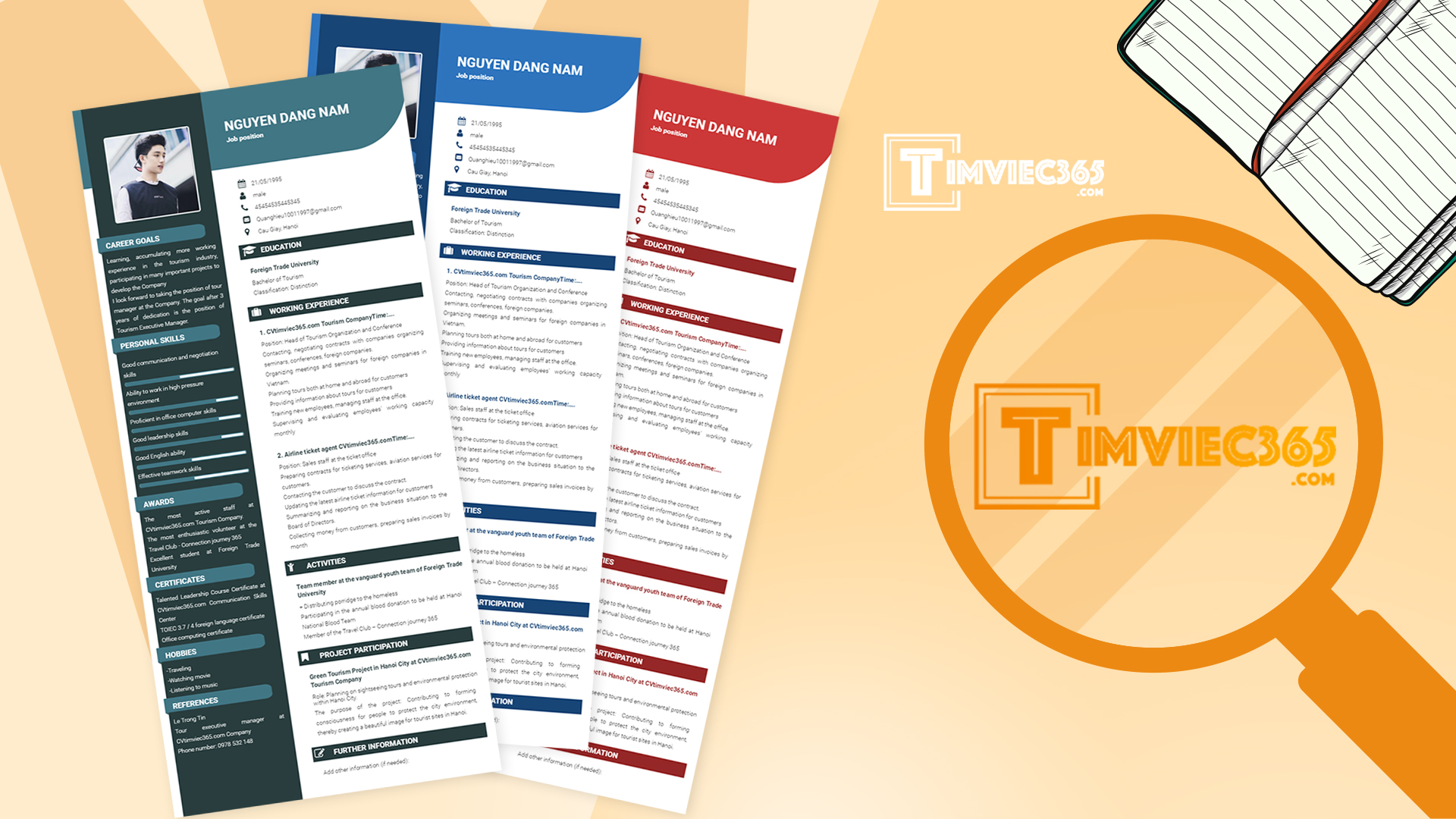 Cấu trúc chuẩn của một bản CV để hiểu designation trong CV là gì