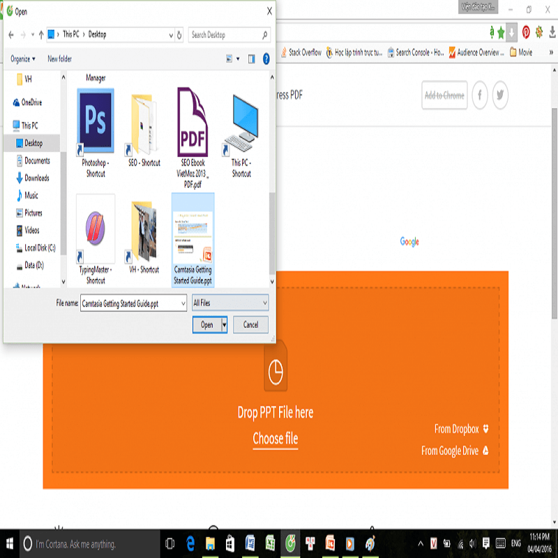 Chọn file từ máy