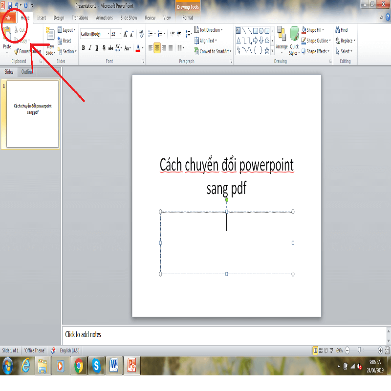 Chọn File cần chuyển