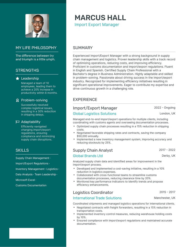 Chọn mẫu template đúng chuẩn trong CV xin việc bằng tiếng anh ngành xuất nhập khẩu