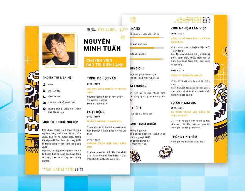 Các yếu tố cần thiết của một CV