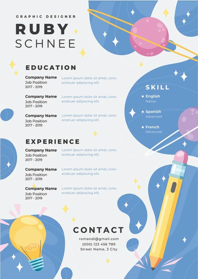 Mẫu CV designer sáng tạo
