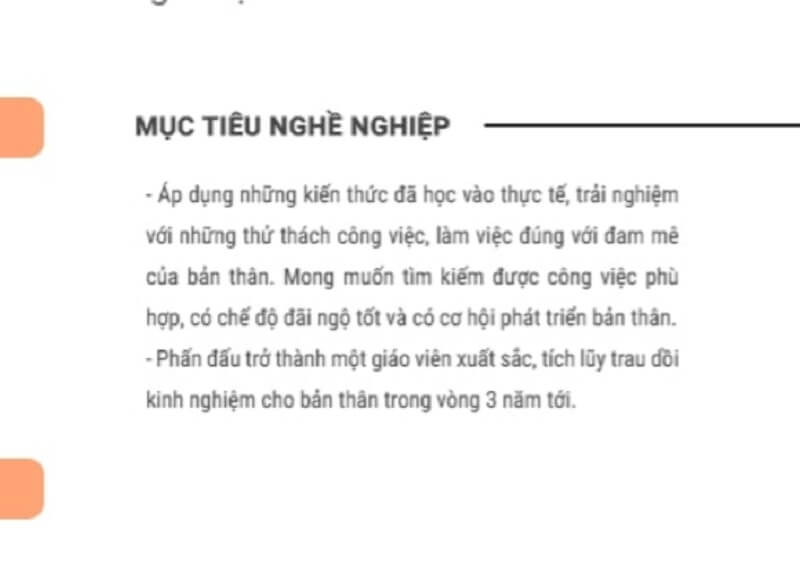 Mục tiêu công việc có tính định hướng