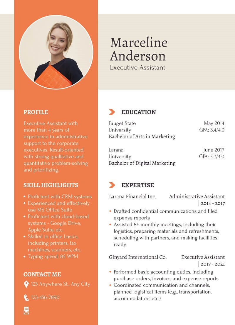 Mẫu CV tiếng Anh cho nhân viên kinh doanh cơ bản