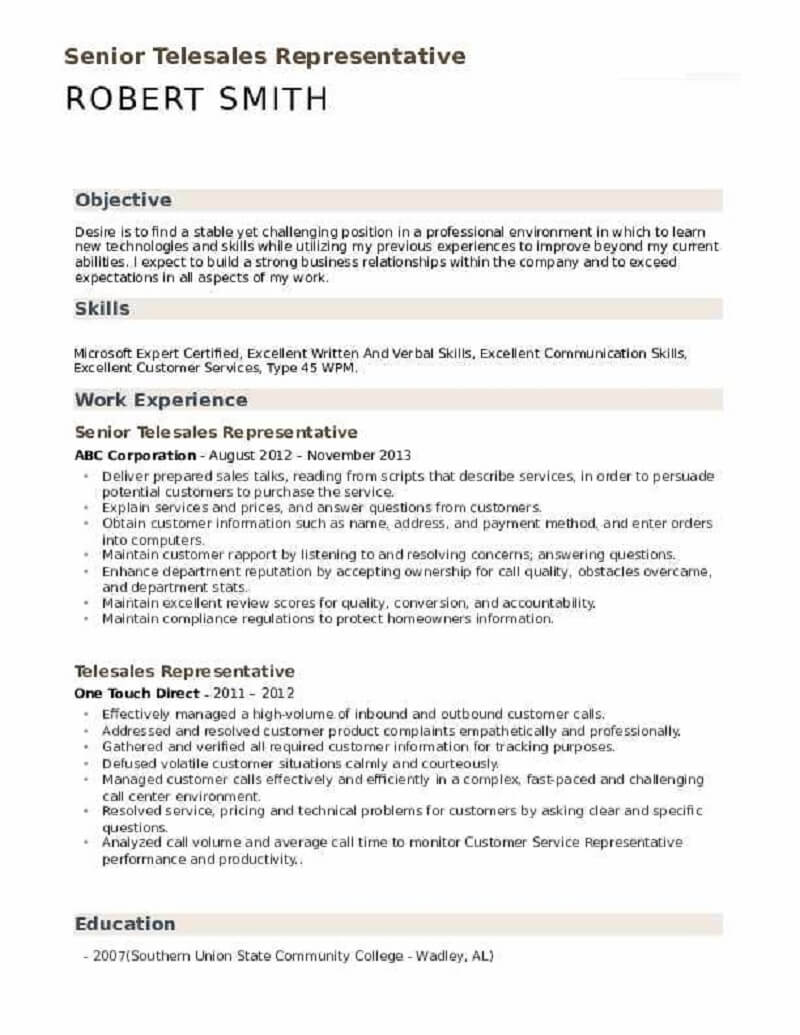 Gợi ý mẫu cv xin việc telesale bằng tiếng anh 