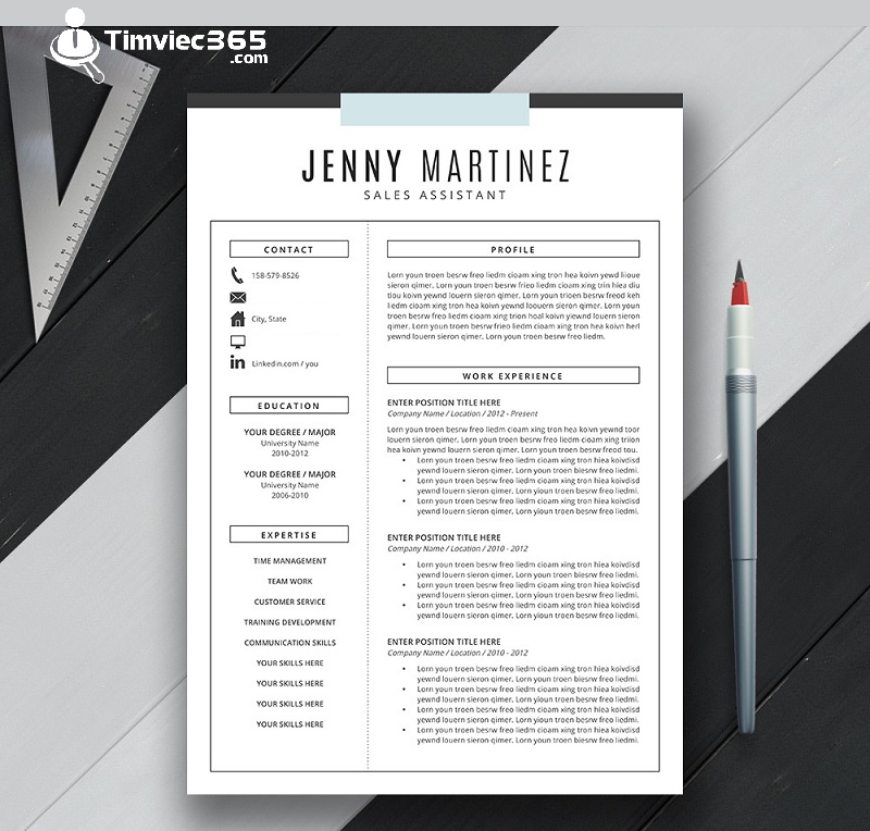 Những cấu trúc câu hoặc từ tiếng Anh nên dùng trong CV 