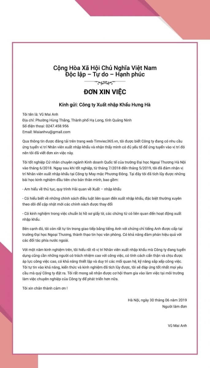 Phần 2: Thần bài đơn xin việc dán ảnh 