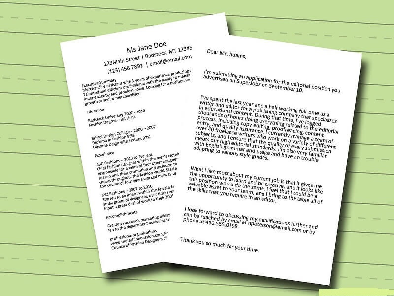 Lợi thế và hạn chế của đơn xin việc đánh máy