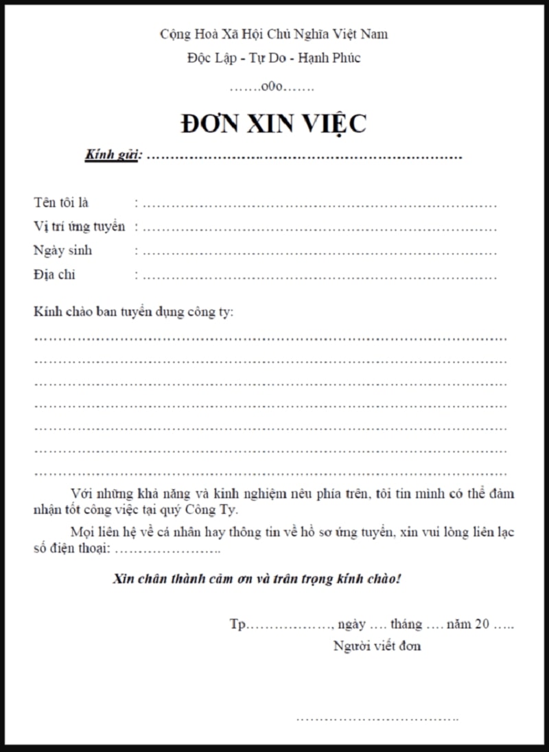 Những tiêu chuẩn cần đáp ứng để sở hữu đơn xin việc ngành luật chuẩn