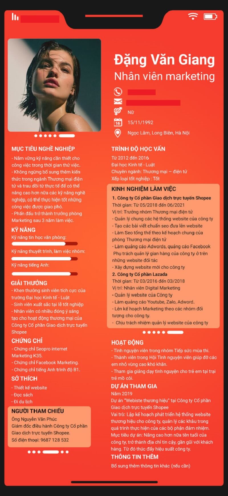 Điểm khác biệt về hình thức trình bày giữa portfolio và CV