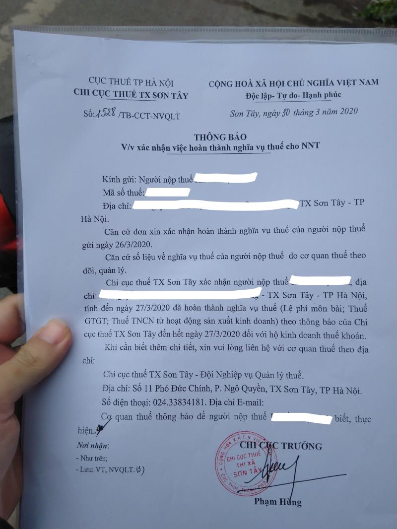 Hồ sơ hoàn thuế tncn