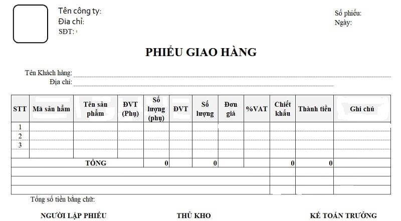 Hướng dẫn chi tiết cách lập phiếu giao hàng dễ dàng sử dụng