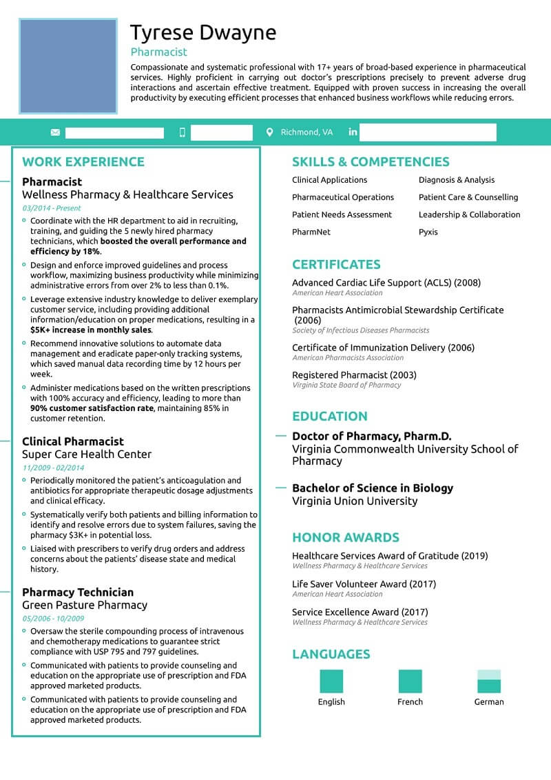 Kinh nghiệm làm việc trong CV dược sĩ