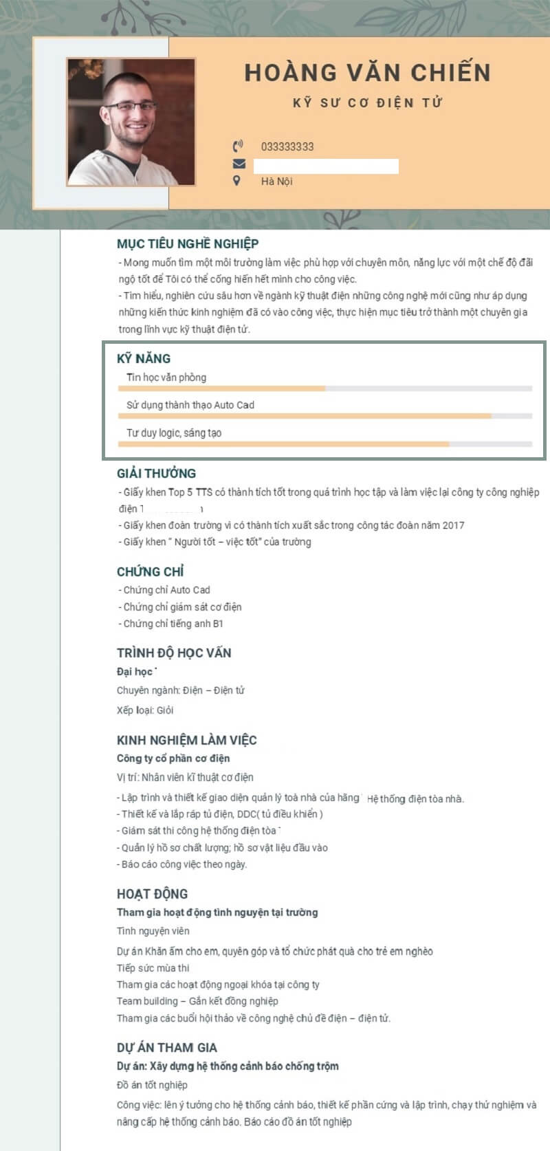 Mục tiêu nghề nghiệp và kỹ năng trong CV điện – điện tử nên viết như thế nào?