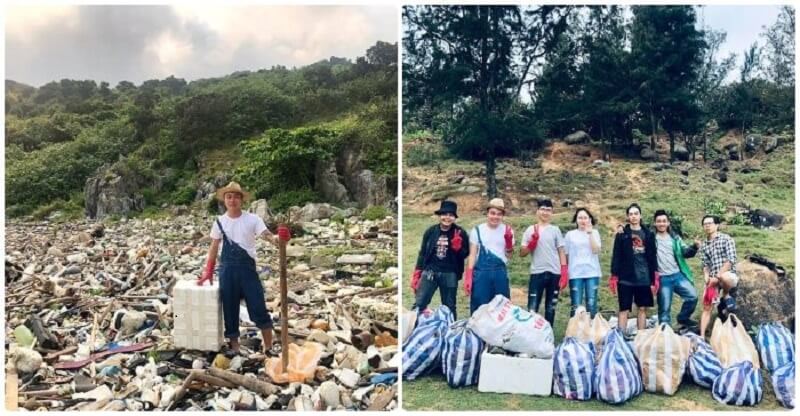 dọn rác bảo vệ môi trường