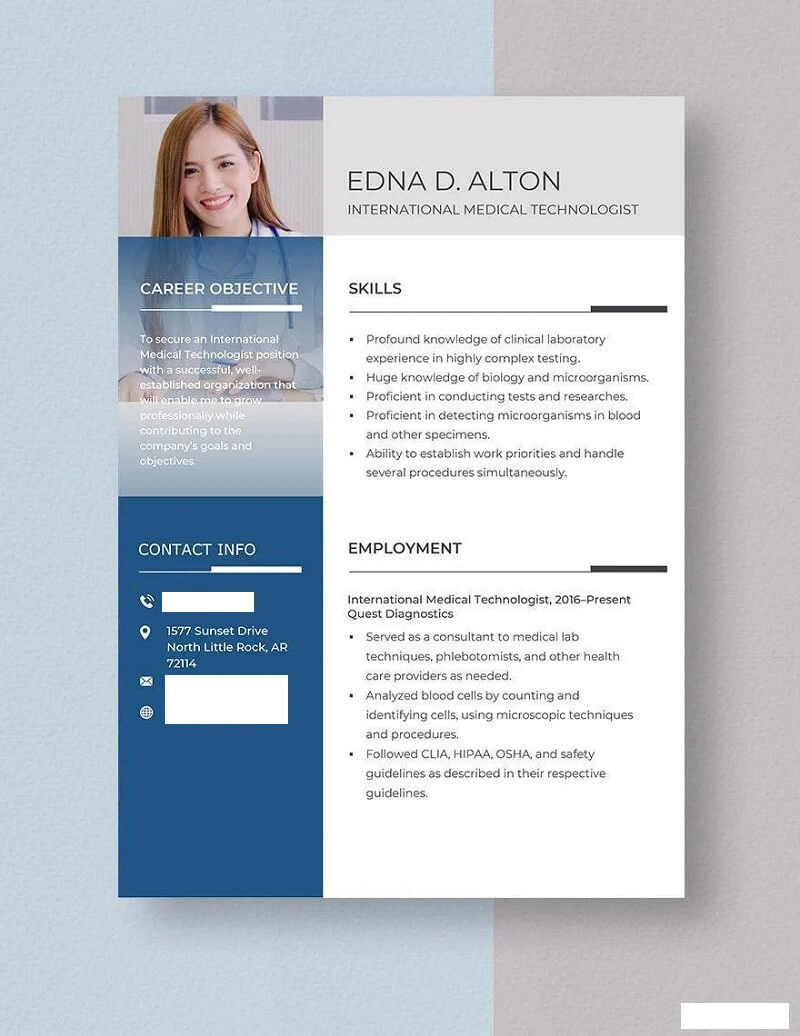 Mẫu CV xin việc ngành xét nghiệm bạn không nên bỏ qua