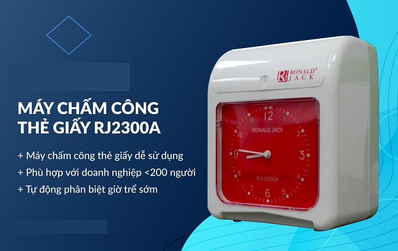 Về cách sử dụng máy chấm công thẻ giấy