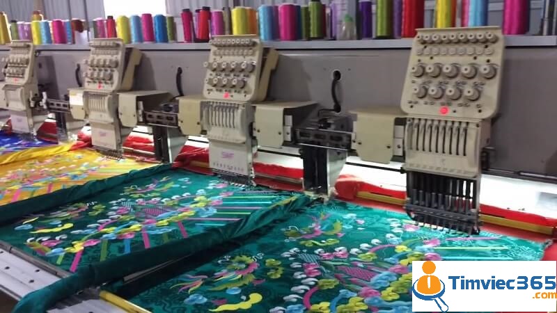 Mô tả công việc công nhân đứng máy thêu vi tính - Những yêu cầu tuyển dụng với công nhân đứng máy thêu vi tính
