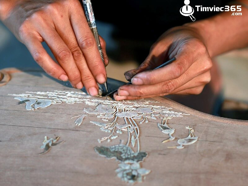 Gắn trai vào gỗ