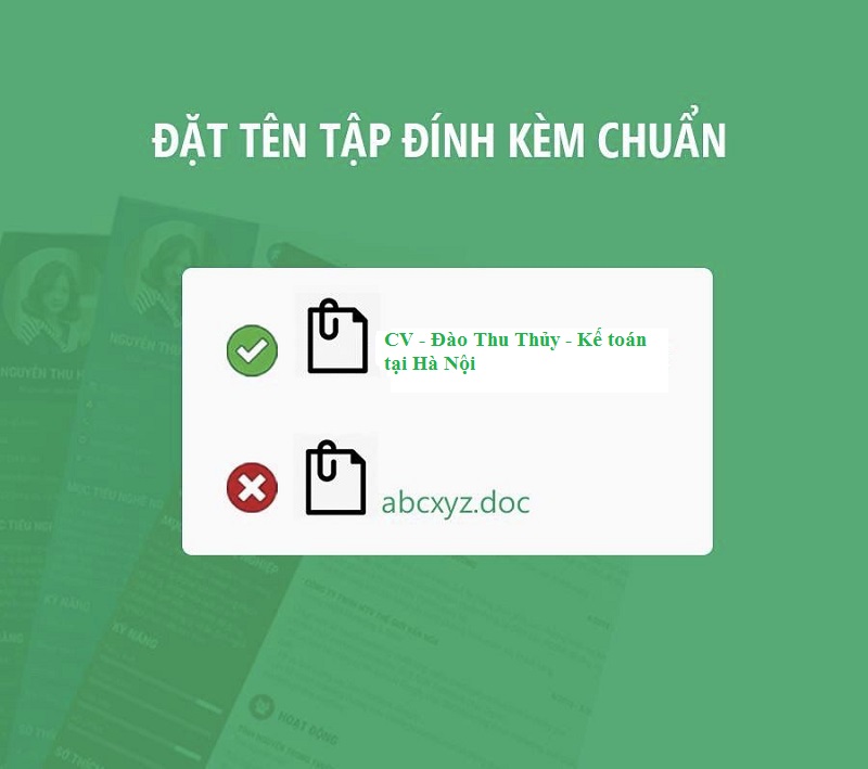 Nhận diện lỗi đặt tên file CV xin việc