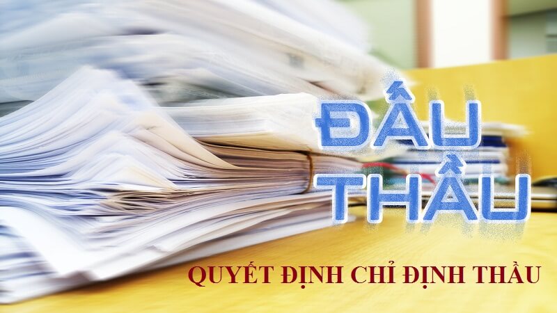 Quyết định chỉ định thầu của pháp luật