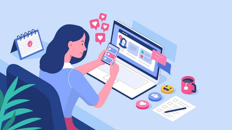 Sử dụng công cụ của mạng xã hội