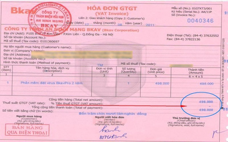 Sự khác biệt giữa hóa đơn đỏ và hóa đơn bán hàng