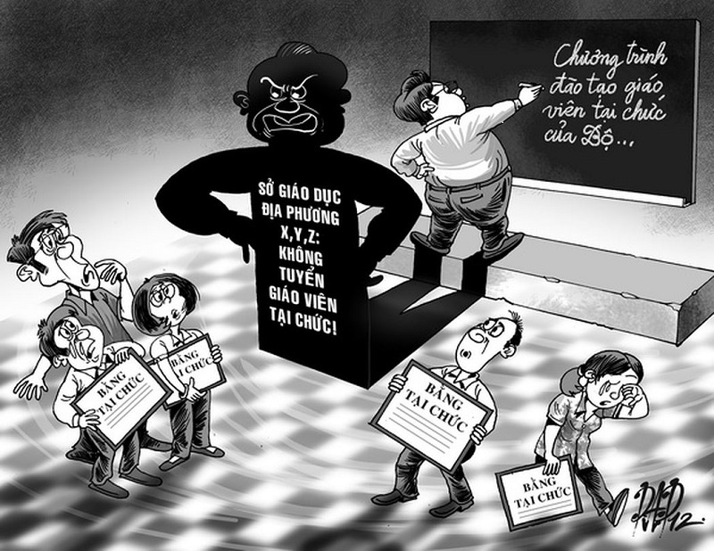 Sự phân biệt bằng tại chức và bằng chính quy