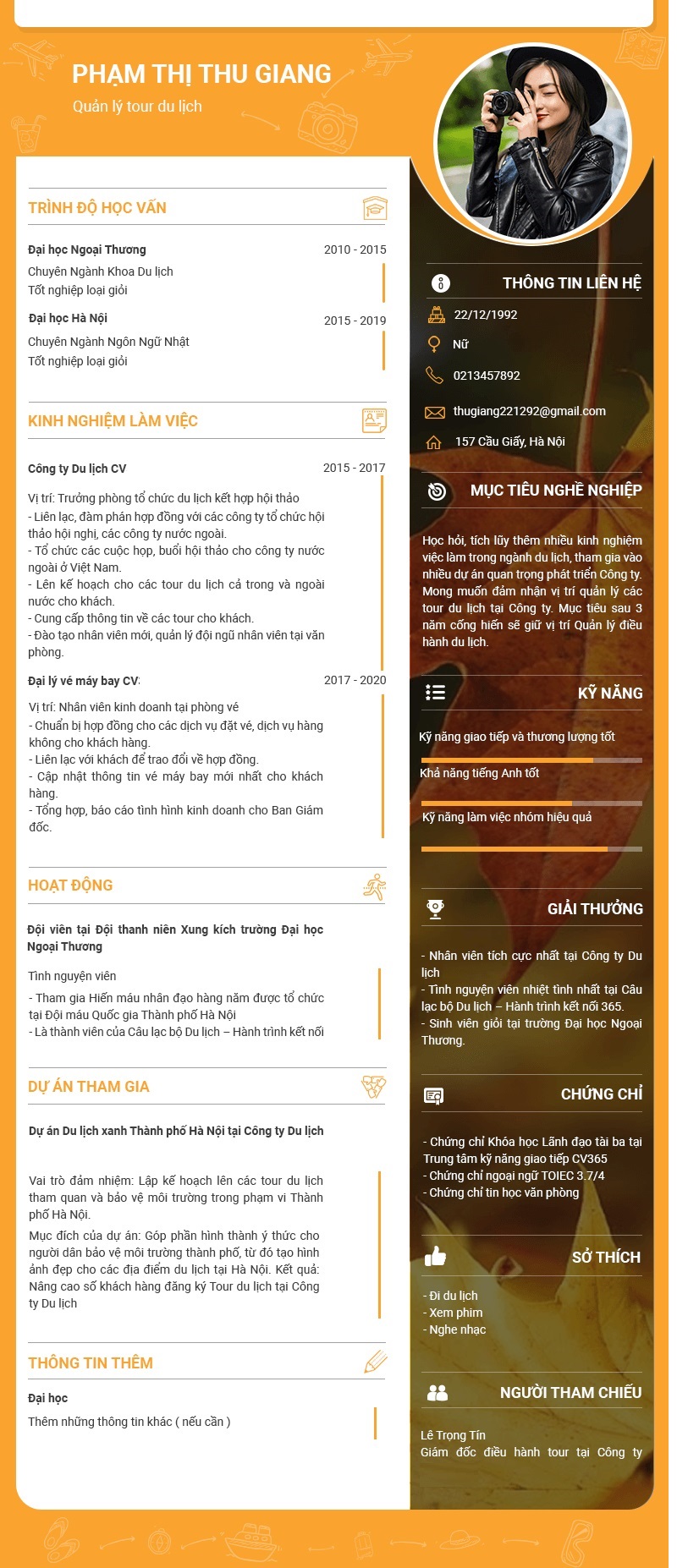 Tầm quan trọng của cv hướng dẫn viên du lịch