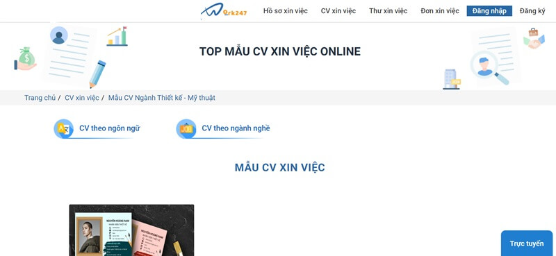 Tạo CV thiết kế mỹ thuật tại địa chỉ nào chất lượng nhất?
